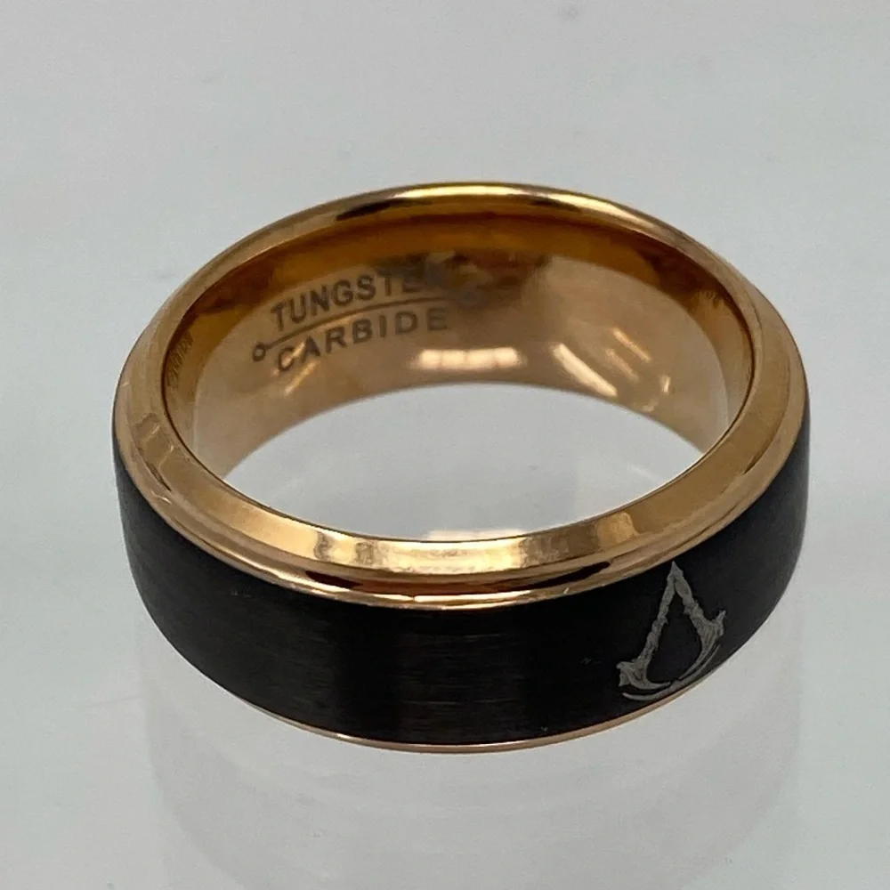 NWT UNLOCKED NAnimerica Assassins Creed Mirage Men’s Size 6 18K Rose Gold Ring
